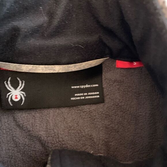 SPYDER major gray sweater jacket cable full zip Sz small s - Picture 7 of 9